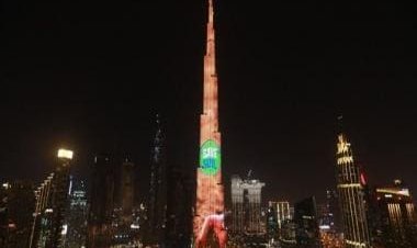 Burj Khalifa lights up in support of Save Soil movement