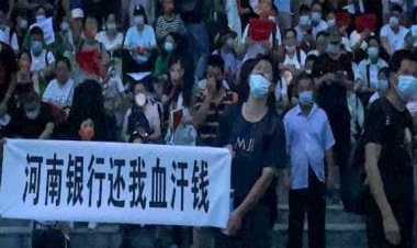 China: In Henan, bank depositors stage mass protest, demand frozen millions of their life's savings back