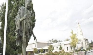 Mahatma Gandhi's statue defaced at Hindu temple in Canada, India seeks probe