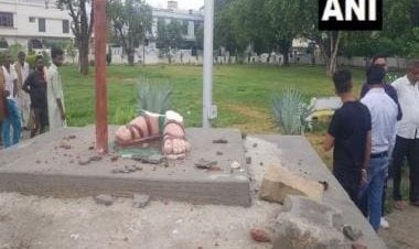 Mahatma Gandhi's statue vandalised in Punjab's Bathinda