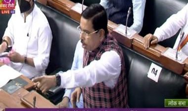 Is Congress president a super human being, asks Pralhad Joshi in Parliament amid protests