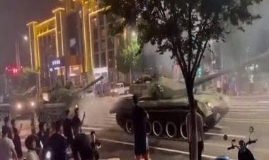 Tiananmen Square 2.0? China deploys tanks to prevent people from withdrawing money from crisis-hit banks