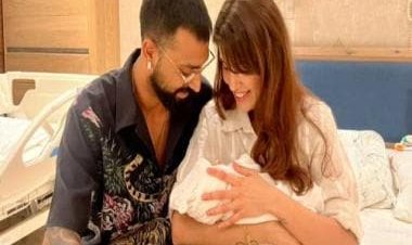 Krunal Pandya and wife Pankhuri blessed with son, announce name on social media