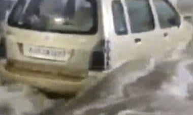 Watch: Cars washed away due to heavy rains and flooding in Jodhpur; video goes viral