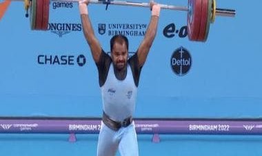 Commonwealth Games: India's Gururaja Poojary wins bronze in men's 61kg weightlifting