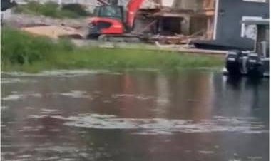 Watch: Canada man destroys luxury homes using excavator after getting fired, later fined