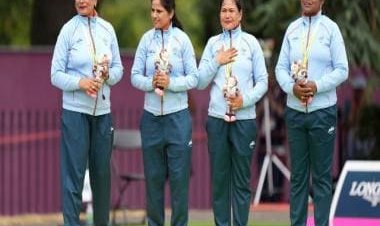 Commonwealth Games: India win historic gold in lawn bowls; clinch medals in TT, badminton and weightlifting