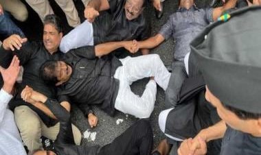 WATCH: Congress' Rahul, Priyanka Gandhi detained for protesting against Centre; party claims some MPs 'beaten'