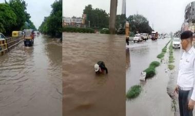 WATCH: Severe waterlogging in Gurugram after heavy rainfall