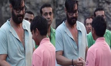 Ajay Devgn shares special handshake with son Yug in latest video