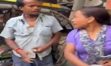 Woman thrashes e-rikshaw driver in Noida; slaps him 17 times in 90 seconds