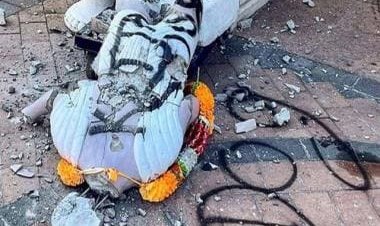 Gandhi statue at Hindu temple in New York vandalised; second attack in 15 days