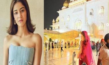 Ahead of Liger’s release, Ananya Panday visits Gurudwara Bangla Sahib in Delhi