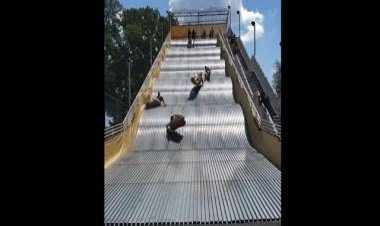 Giant slide in US shut down hours after opening. Find out why