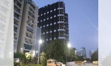 Noida Supertech Twin Towers Demolition LIVE Updates: All set for demolition, adjacent buildings evacuated