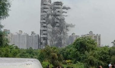 WATCH: Noida Supertech Twin Towers demolition; once tallest towers of India now reduced to rubbles