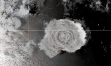 The Tonga eruption may have spawned a tsunami as tall as the Statue of Liberty