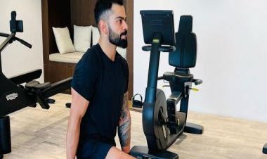 Virat Kohli hits the gym after knock of 35 against Pakistan; see pictures