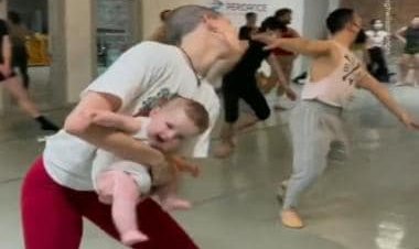 Watch: Brooklyn mom performing ballet holding her baby takes over internet