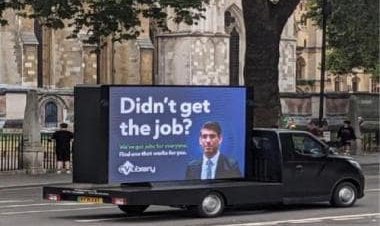 UK job search company takes jibe at Rishi Sunak with peculiar advertisement, internet in splits