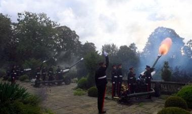 WATCH: Royal gun salute for Queen; 96 rounds to mark each year of her life