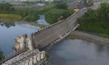 Watch: Viral drone footage of damaged Gaoliao bridge in aftermath of Taiwan quake