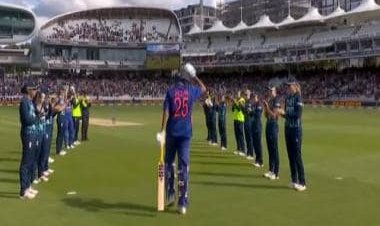 Watch: Jhulan Goswami receives 'guard of honour' from England women's cricket team during her final international match
