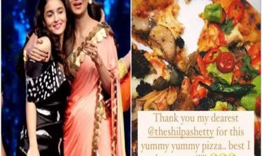 Mom-to-be Alia Bhatt thanks Shilpa Shetty for the ‘best pizza’ she has eaten; see picture