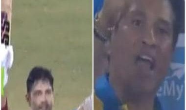 Watch: Sachin Tendulkar's gesture after Naman Ojha bows down after completing century during RSWS 2022 final