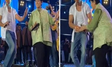 Watch: Hrithik Roshan celebrates Navratri, matches Garba steps with Falguni Pathak