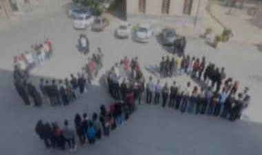 Iran Protests: Tehran students stand in shape of word 'blood', chant 'freedom' slogans