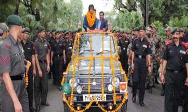 Indian Army felicitates Neeraj Chopra for Diamond League title