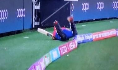 T20 World Cup: Watch — UAE’s Aayan Afzal Khan’s comical fall near boundary rope during Netherlands clash