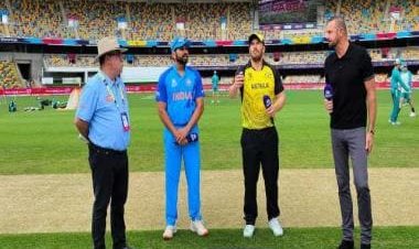 India vs Australia Live score T20 World Cup warm-up: IND lose openers after flying start vs AUS; 104/2