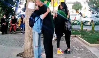 Iranian couple break law by hugging people in street since men, women forbidden from mixing from age 7