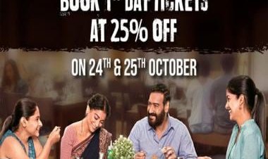 Drishyam 2: Ajay Devgn &amp; team offer special Diwali bonus on October 24 &amp; 25 with 25% off on ticket bookings for Nov. 18