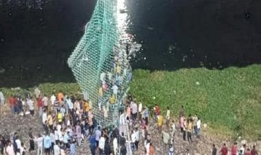 Morbi bridge collapse: Check dam on Machchhu river 'cut open' to drain out water
