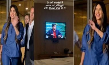 Jet-lagged Priyanka Chopra Jonas finds comfort in Karan Johar’s Koffee With Karan