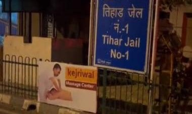 ‘Kejriwal massage centre’ posters pasted outside Tihar jail as BJP ridicules Delhi CM after conman Sukesh’s ‘expose’