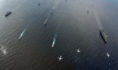WATCH: Indian Navy warships in action during Exercise Malabar 22 off Japan coast