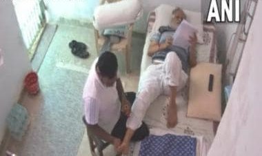 AAP's Satyendar Jain caught on camera getting foot massage in Tihar jail, BJP slams 'VVIP treatment'