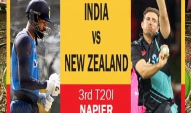 India vs New Zealand LIVE score 3rd T20I: NZ win toss, elect to bat vs IND