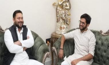 Tejashwi Yadav extends warm welcome to 'bhai' Aaditya Thackeray in Bihar
