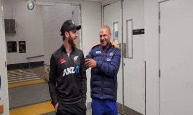Watch: Shikhar Dhawan and Kane Williamson share a few light moments ahead of ODI series