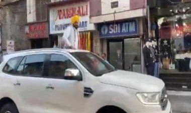 Only Bhagwant Mann and his cavalcade in AAP's roadshow, BJP shares video