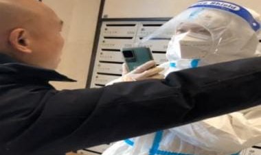 Watch: Chinese human rights lawyer Yu Wensheng, his wife kept under house arrest by men in hazmat suits