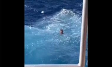 Fishing boat rescues man stuck at sea for 24 hours; watch dramatic clip