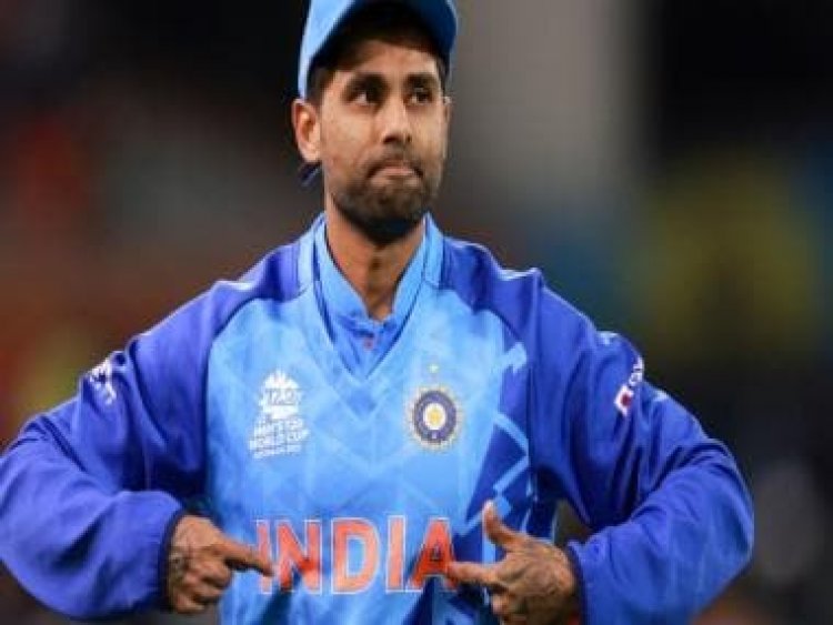 T20 World Cup: Suryakumar Yadav gestures towards 'India' on his jersey and interacts with fans, Watch video