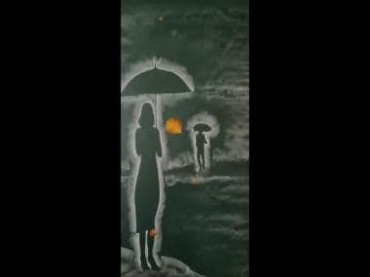 Viral video shows woman drawing beautiful chalkboard art, leaves internet impressed