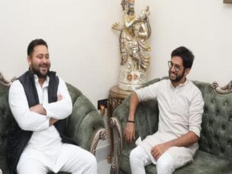 Tejashwi Yadav extends warm welcome to 'bhai' Aaditya Thackeray in Bihar